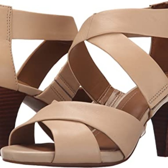 Clarks NUDE Florine Sashae Leather Sandal: Size 7.5 - Picture 11 of 14